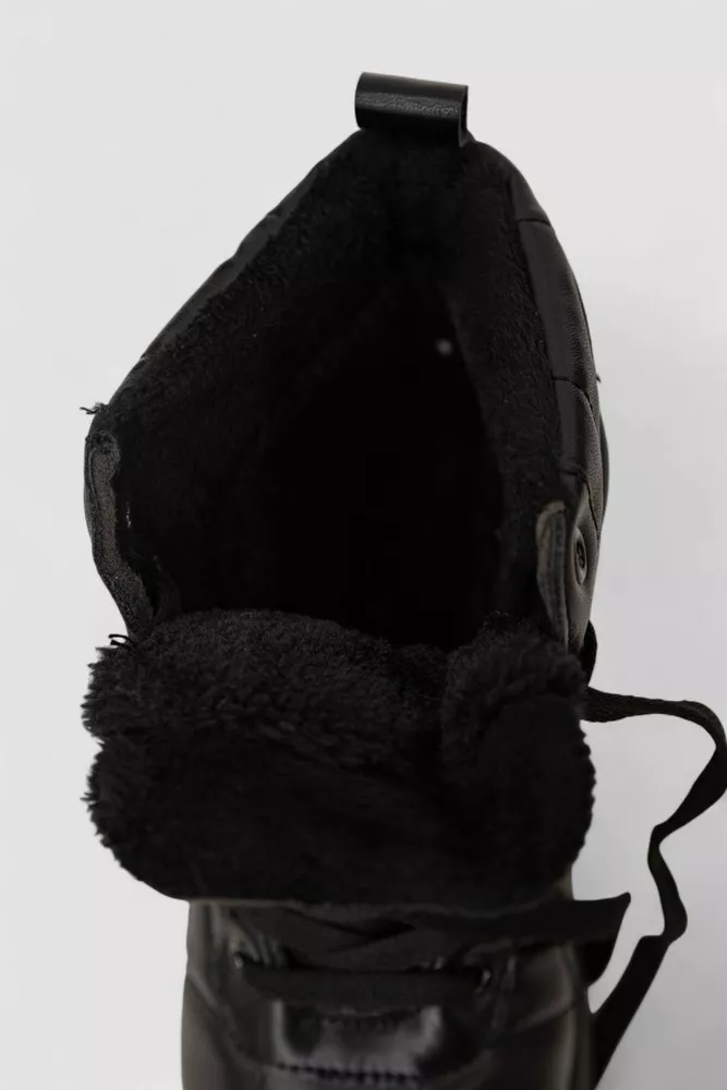 Купити Кросівки жіночі зимові, колір чорний, 248RBB10 - Фото №6