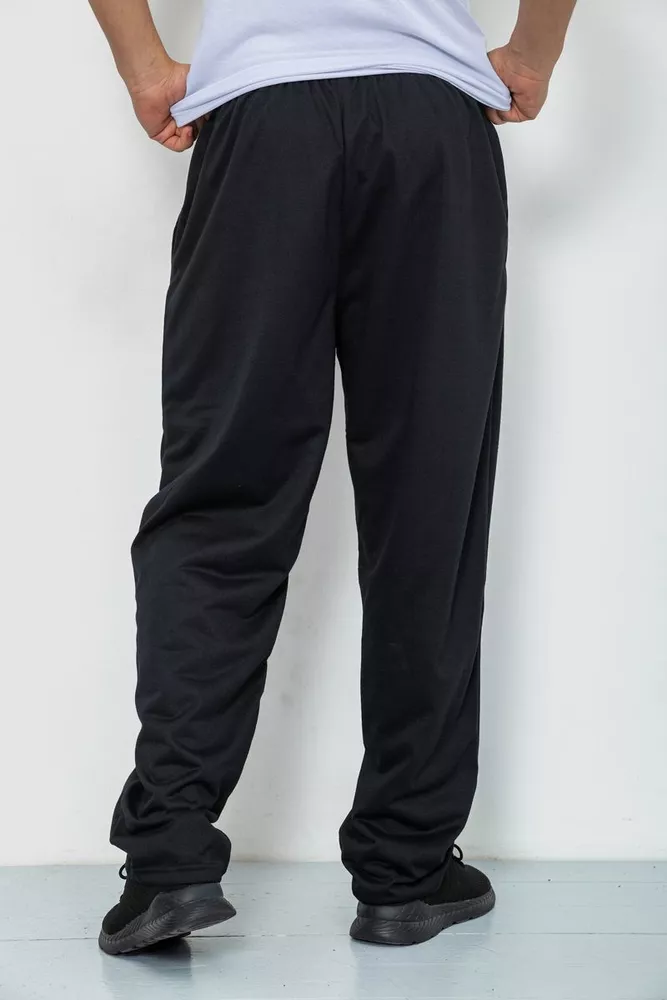 Купити Спорт чоловічі штани, колір чорний, 244R0033 - Фото №4