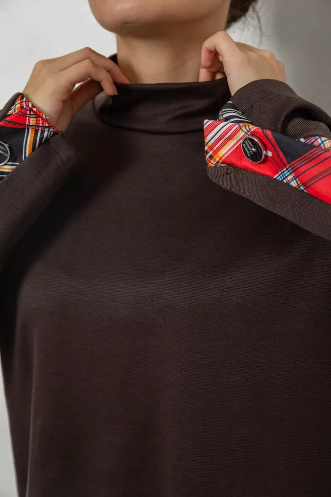 Купить Костюм женский, цвет коричнево-красный, 257R322-3 - Фото №6