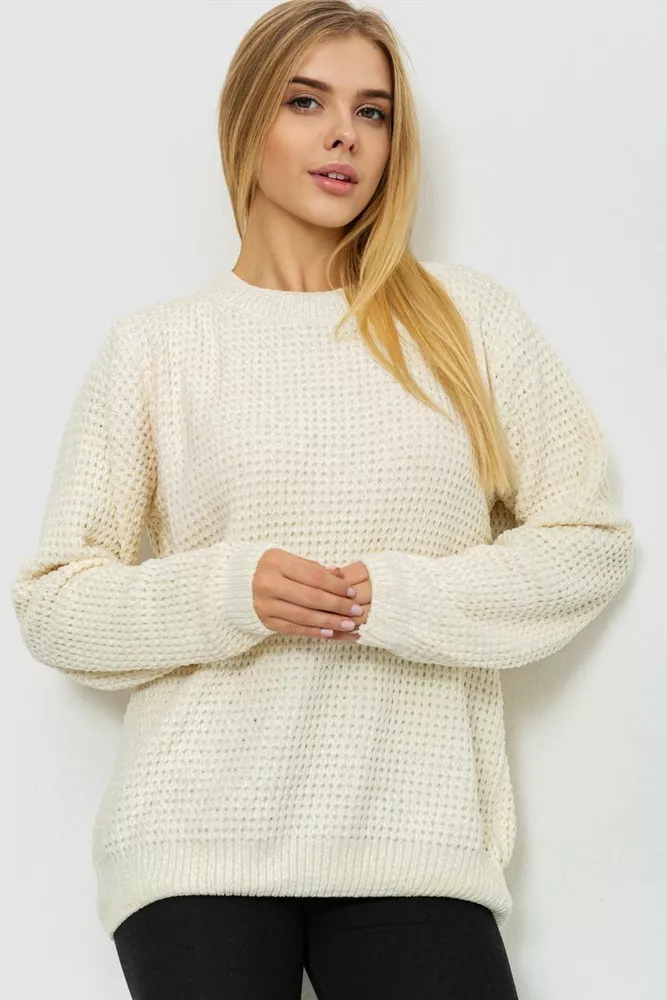 Купити Светр жіночий, колір молочний, 221R20PCS01 - Фото №1