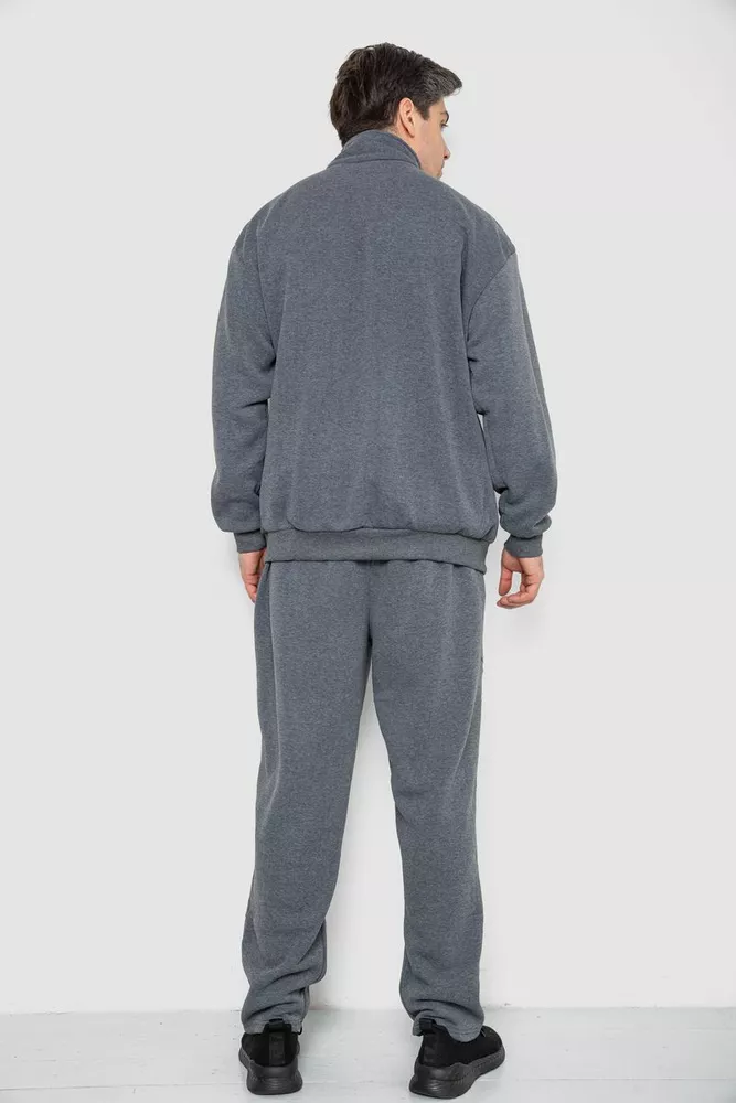 Купить Спортивный костюм мужской на флисе, цвет серый, 244R981-LH - Фото №4