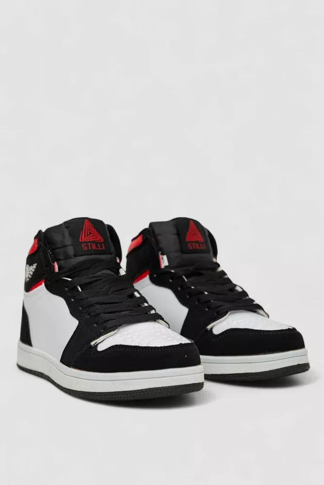 Купити Кросівки жіночі зимові на хутрі  -уцінка, колір біло-чорний, 248RHB470-U-2 - Фото №3