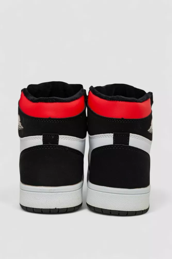 Купити Кросівки жіночі зимові на хутрі  -уцінка, колір біло-чорний, 248RHB470-U-2 - Фото №4