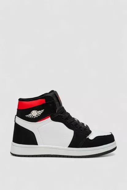 Кросівки жіночі зимові на хутрі  -уцінка, колір біло-чорний, 248RHB470-U-2