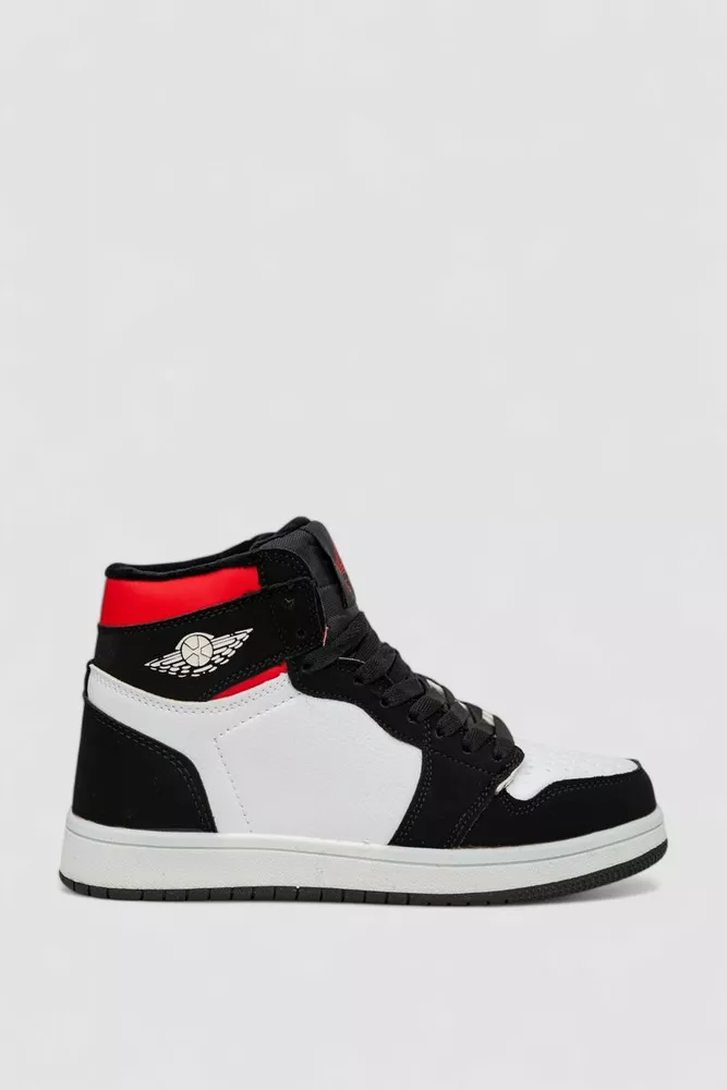 Купити Кросівки жіночі зимові на хутрі  -уцінка, колір біло-чорний, 248RHB470-U-2 - Фото №1