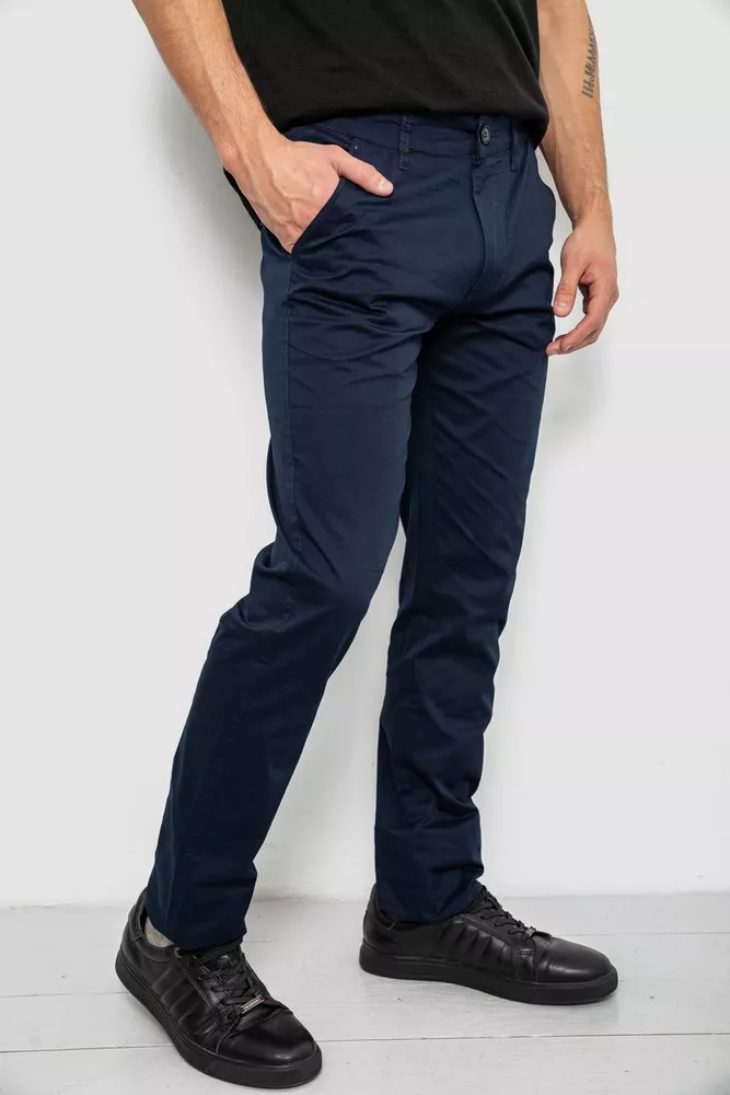 Купить Брюки мужские классические, цвет темно-синий, 243RXK39-5 - Фото №3