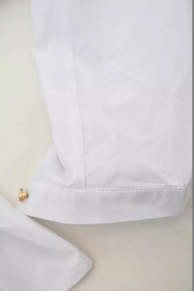 Купить Блуза однотонная  -уценка, цвет белый, 230R1122-3-U-15 - Фото №7
