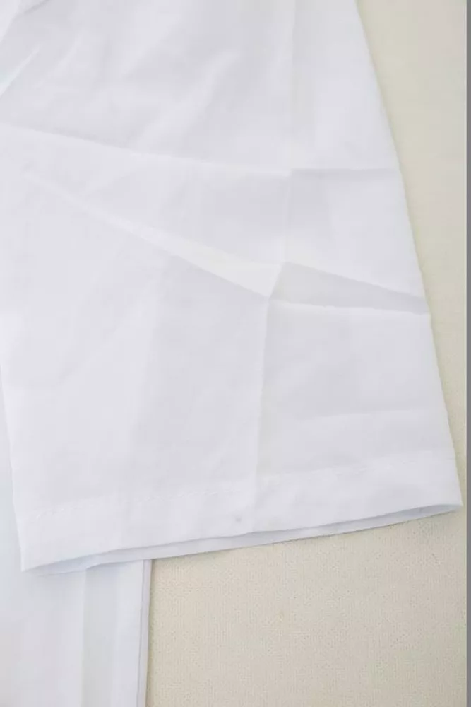 Купити Блуза однотонна  -уцінка, колір білий, 230R1121-1-U-8 - Фото №6