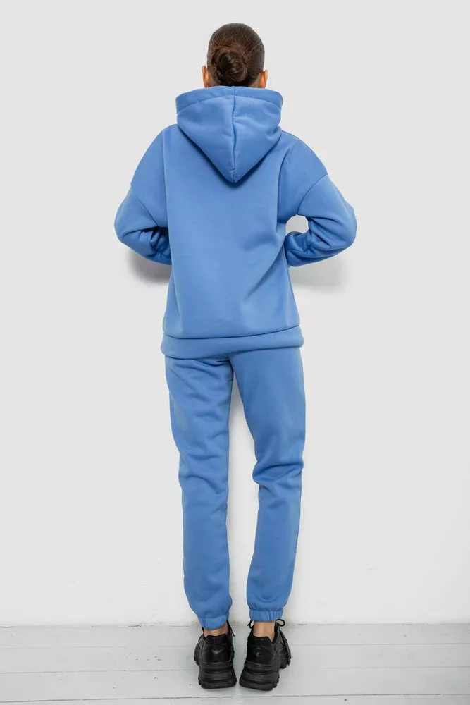 Купить Спортивный костюм женский на флисе, цвет голубой, 257R85 - Фото №4