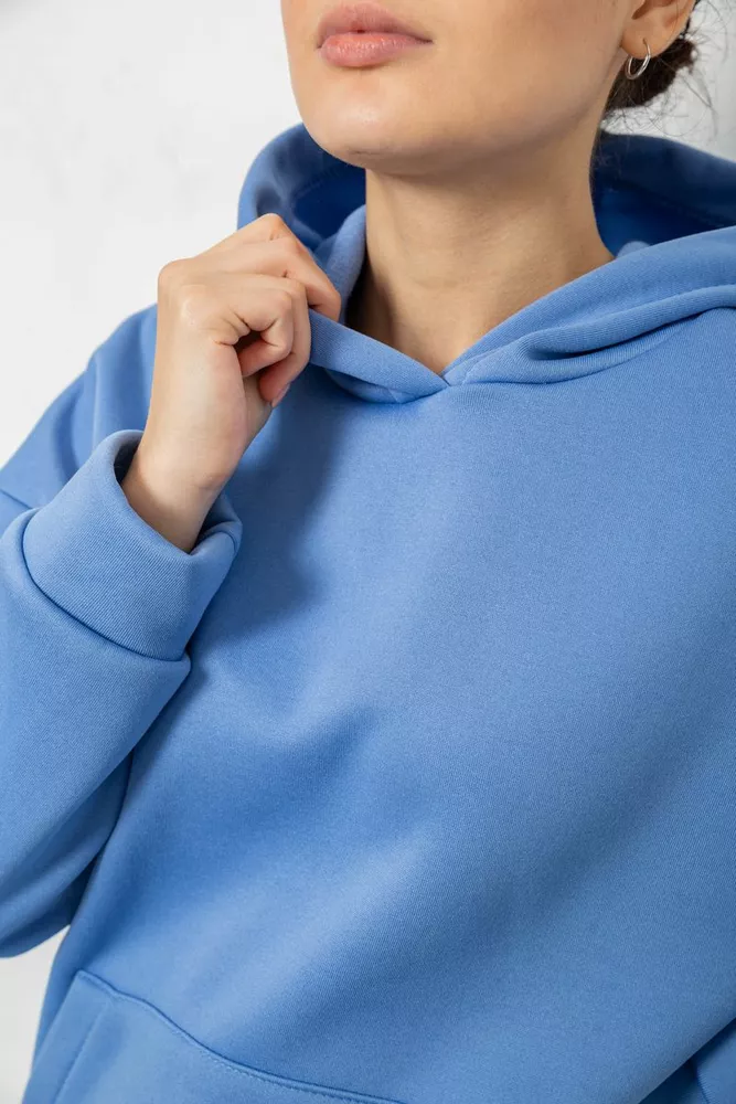 Купить Спортивный костюм женский на флисе, цвет голубой, 257R85 - Фото №5