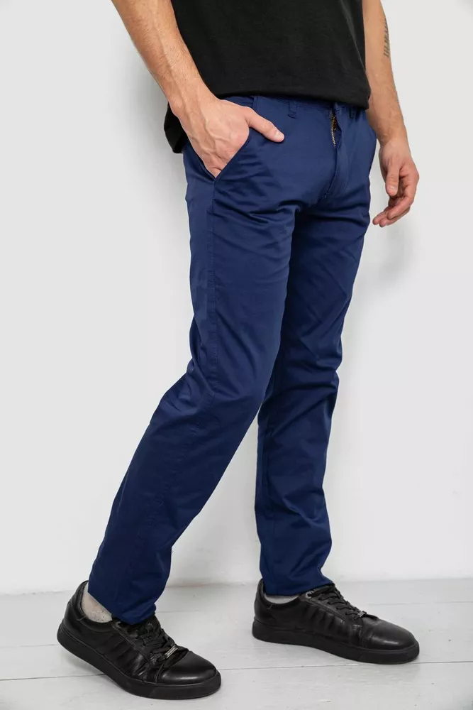 Купити Штани чоловічі класичні, колір синій, 243RXK39-5 - Фото №3