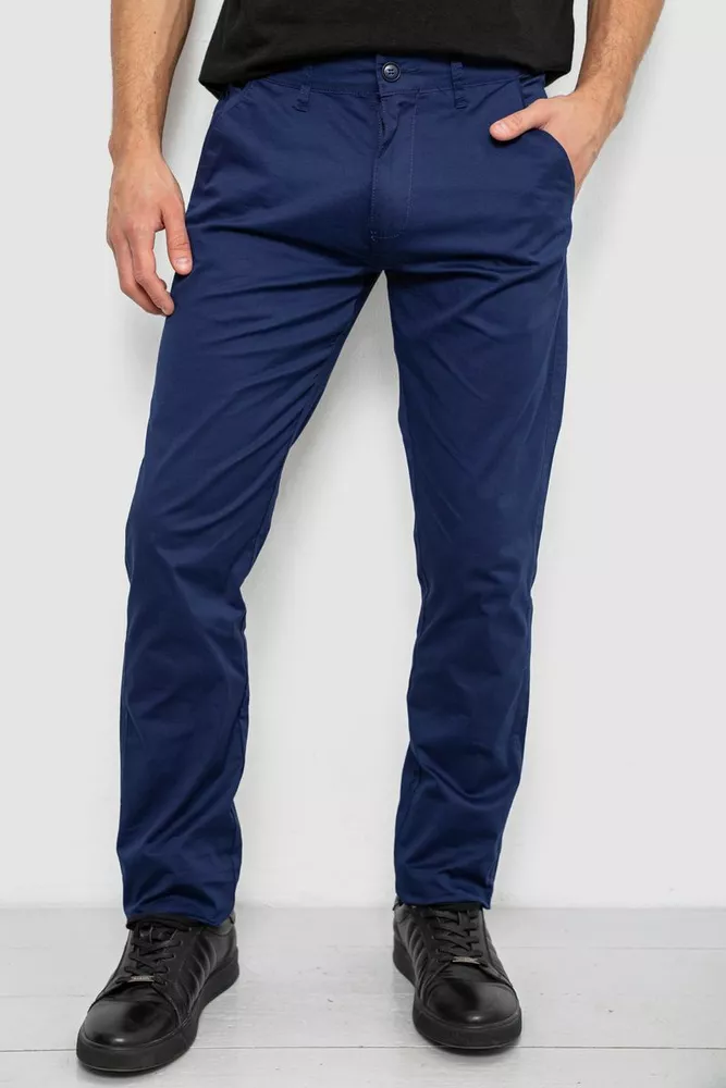 Купити Штани чоловічі класичні, колір синій, 243RXK39-5 - Фото №1