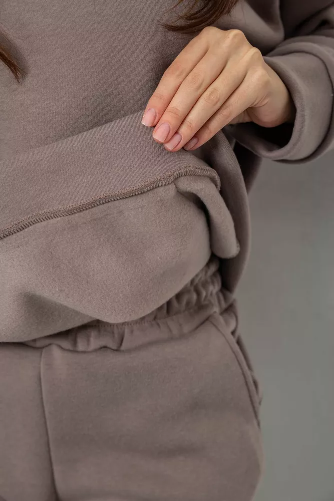 Купити Спортивний костюм жіночий на флісі, колір мокко, 257R85 - Фото №6