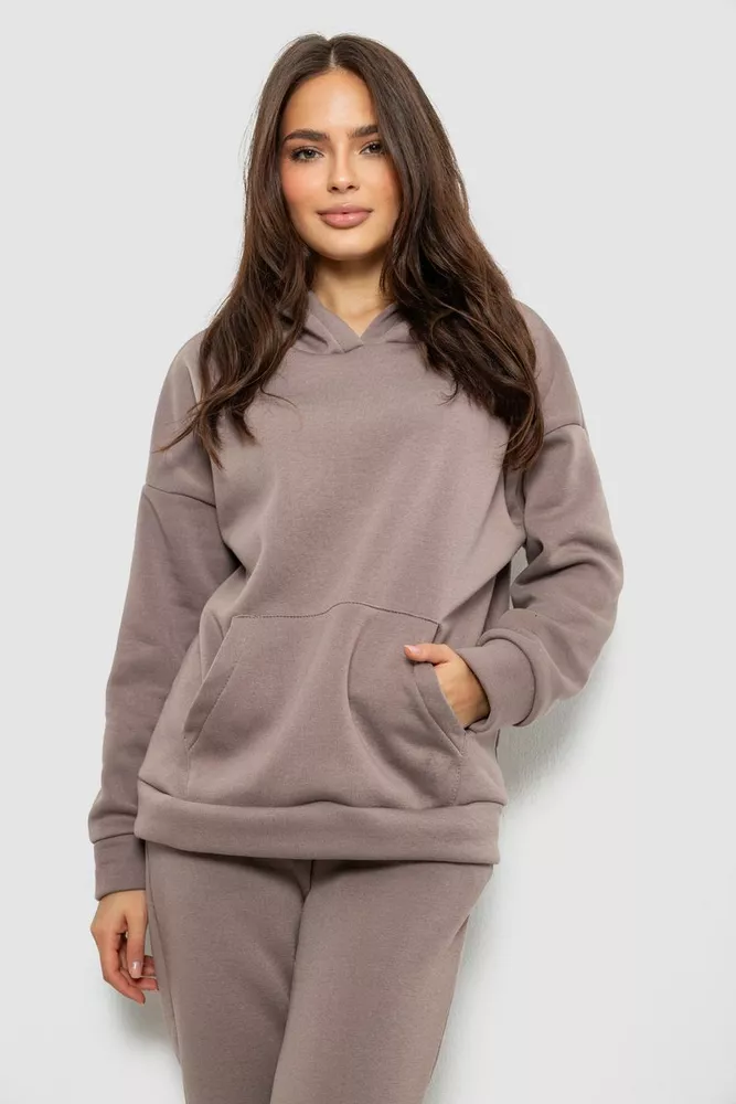 Купити Спортивний костюм жіночий на флісі, колір мокко, 257R85 - Фото №2
