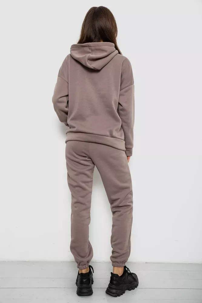 Купити Спортивний костюм жіночий на флісі, колір мокко, 257R85 - Фото №4