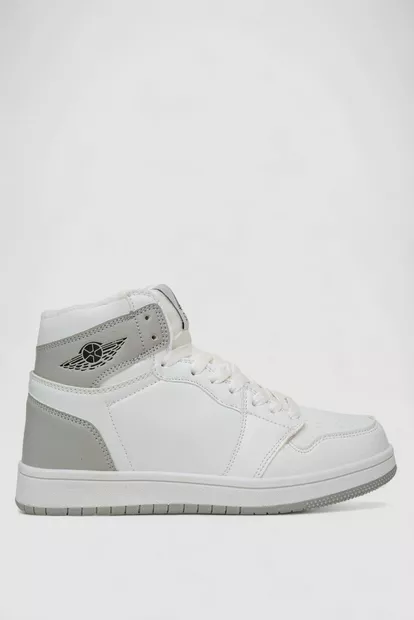 Кроссовки женские зимние на меху, цвет бело-серый, 248RHB470-13