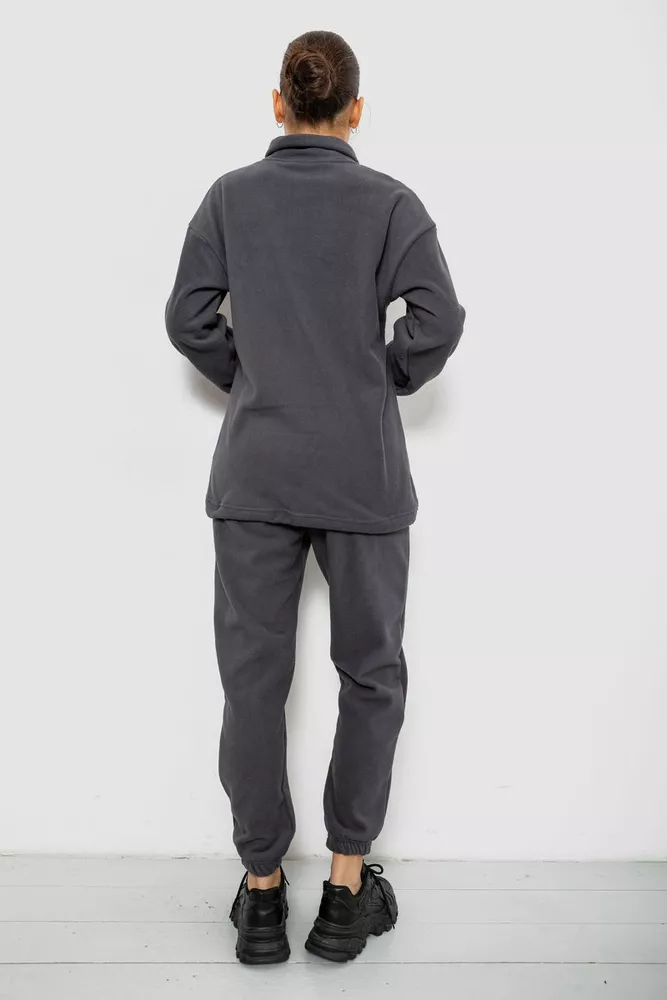 Купити Спорт костюм жіночий на флісі, колір сірий, 241R2007 - Фото №4