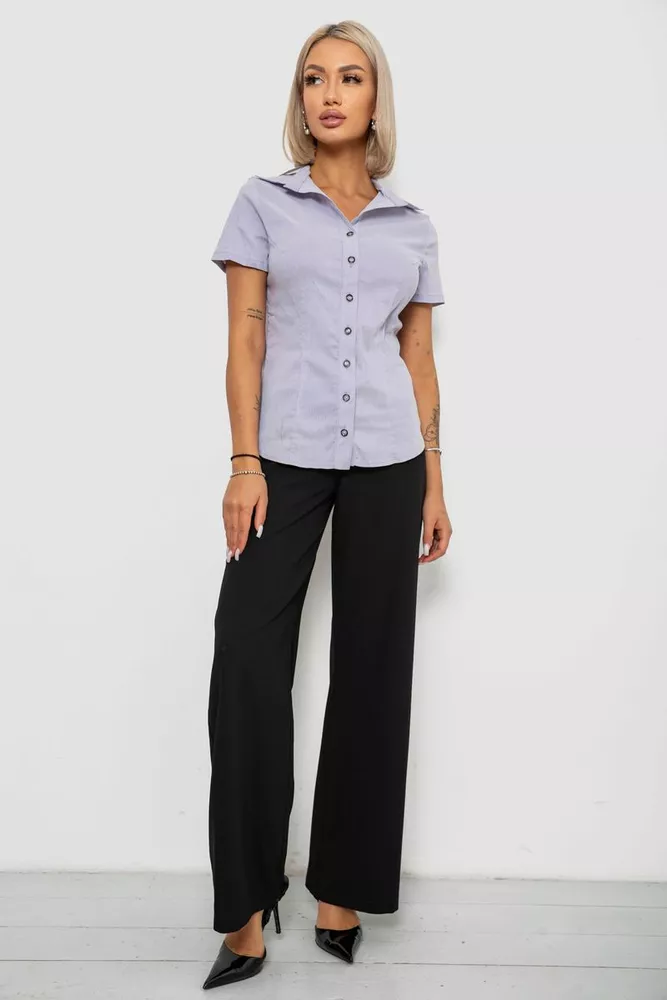 Купить Рубашка классическая в полоску, цвет сиреневый, 230R668 - Фото №2