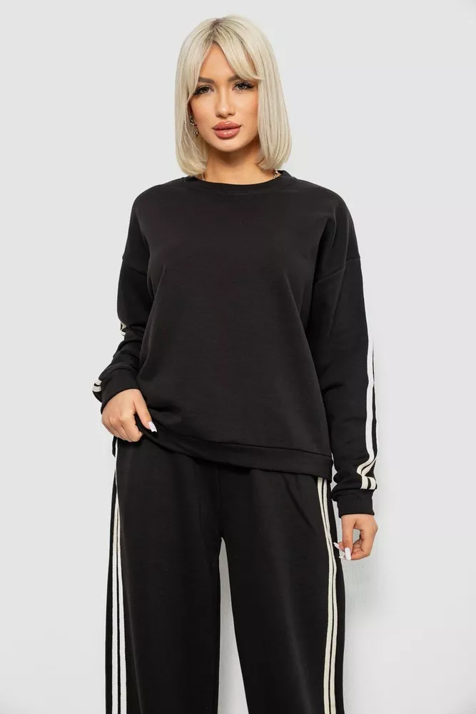 Купить Спортивный костюм женский, цвет черный, 244R1067AG - Фото №2