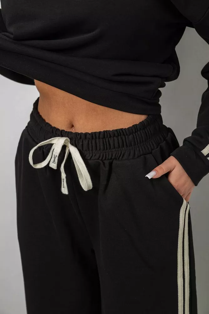 Купить Спортивный костюм женский, цвет черный, 244R1067AG - Фото №5