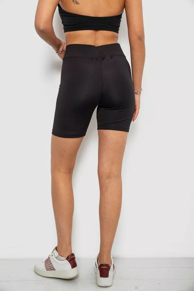 Купить Велотреки женские однотонные, цвет черный, 214R920 оптом - Фото №4