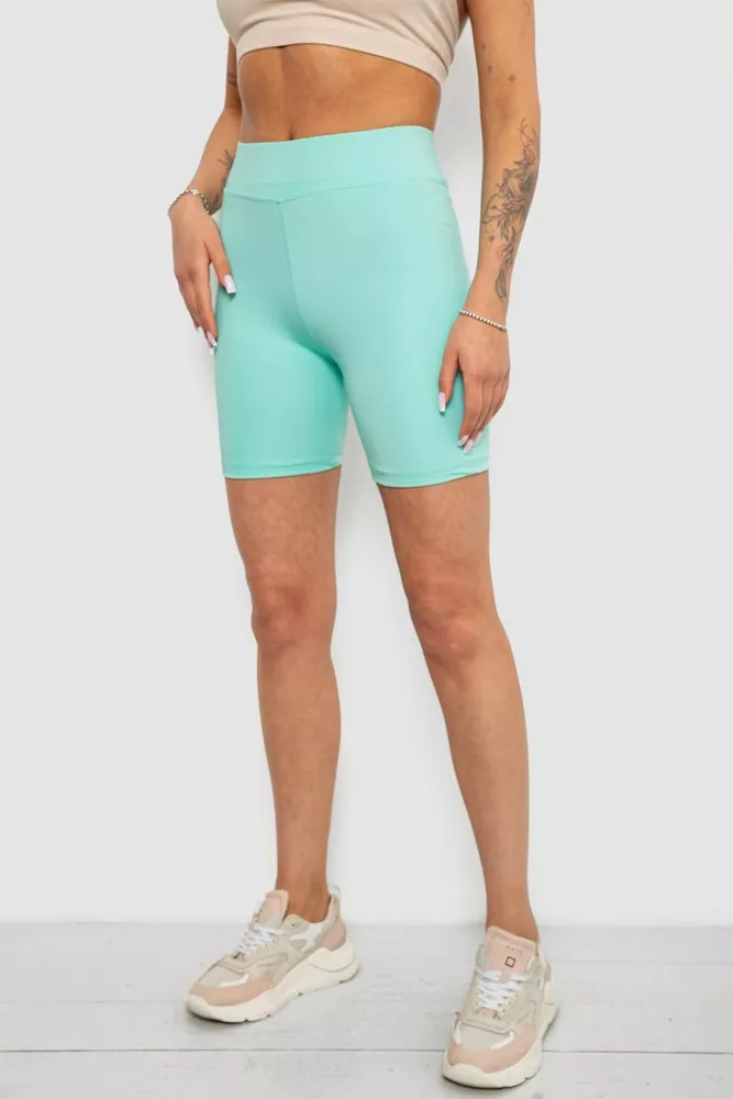 Купить Велотреки женские однотонные, цвет мятный, 214R920 - Фото №3