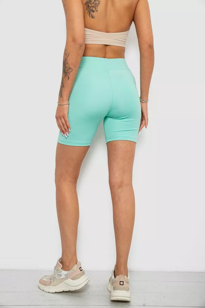 Купить Велотреки женские однотонные, цвет мятный, 214R920 - Фото №4