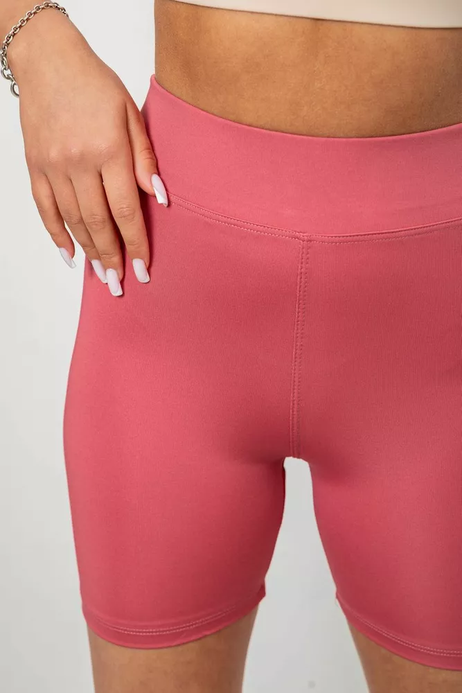 Купити Велотреки жіночі однотонні, колір пудровий, 214R920 оптом - Фото №5