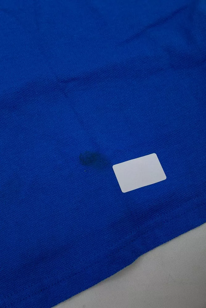 Купити Поло чоловіче однотонне  -уцінка, колір електрик, 244R015-U - Фото №2