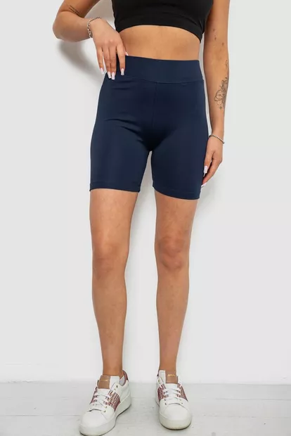 Велотреки жіночі однотонні, колір синій, 214R920