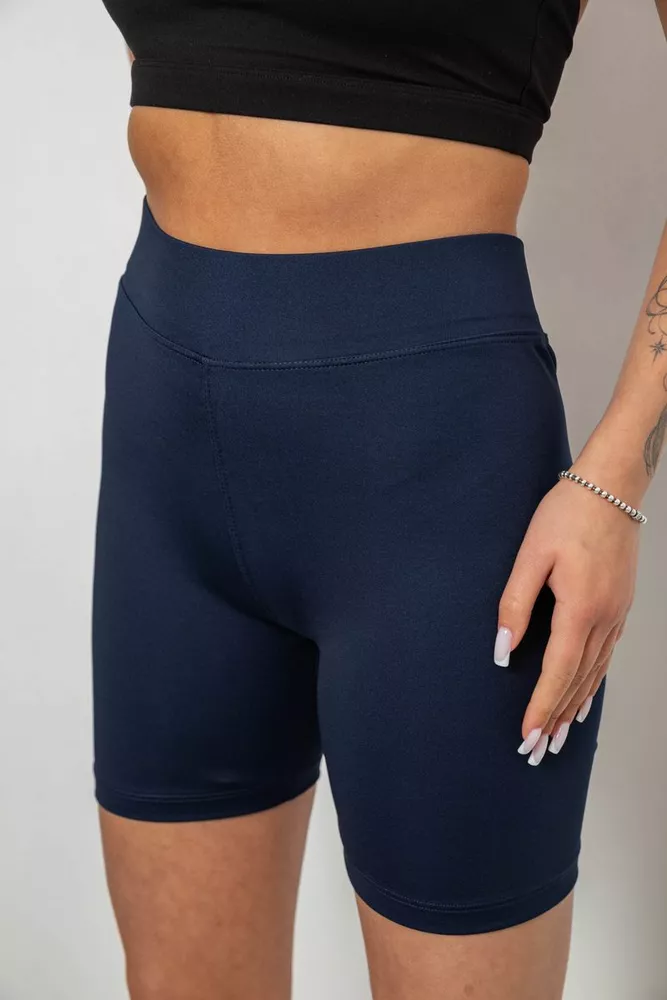 Купити Велотреки жіночі однотонні, колір синій, 214R920 оптом - Фото №5