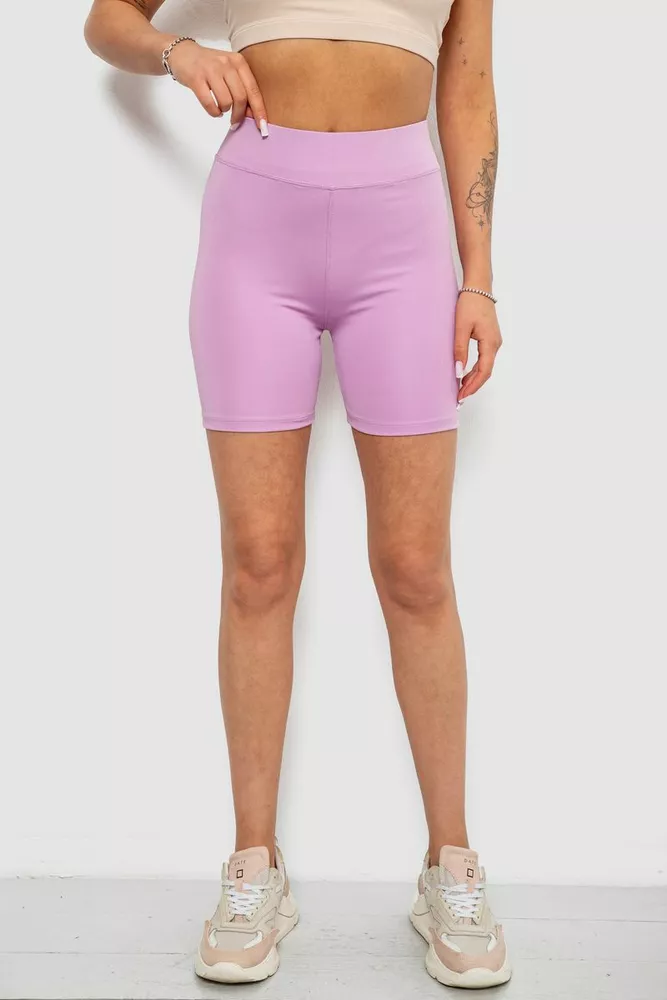 Купить Велотреки женские однотонные, цвет сиреневый, 214R920 оптом - Фото №1