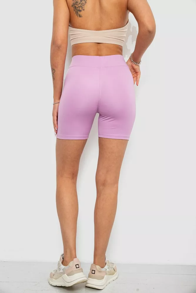 Купить Велотреки женские однотонные, цвет сиреневый, 214R920 оптом - Фото №4