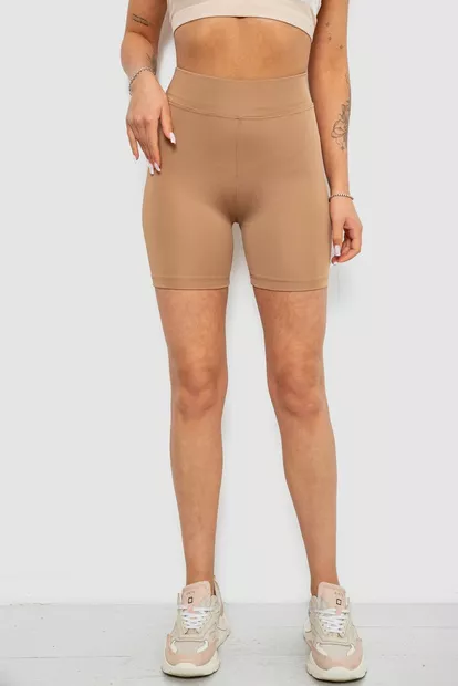 Велотреки жіночі однотонні, колір мокко, 214R920