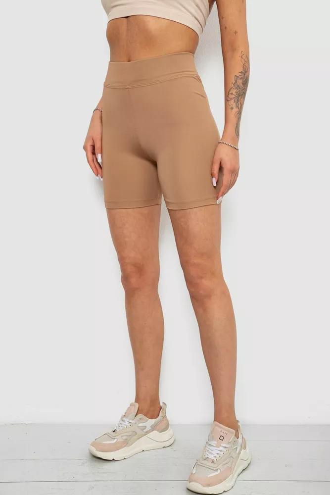 Купить Велотреки женские однотонные, цвет мокко, 214R920 - Фото №3