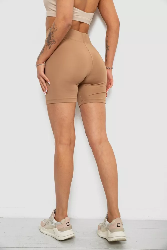 Купить Велотреки женские однотонные, цвет мокко, 214R920 - Фото №4