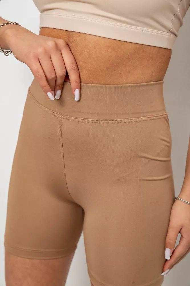 Купить Велотреки женские однотонные, цвет мокко, 214R920 - Фото №5