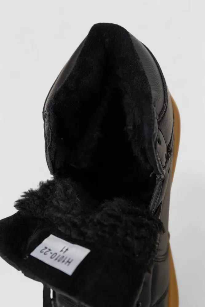 Купити Кросівки чоловічі зимові на хутрі  -уцінка, колір чорно-бежевий, 248RH1010-22-U - Фото №6