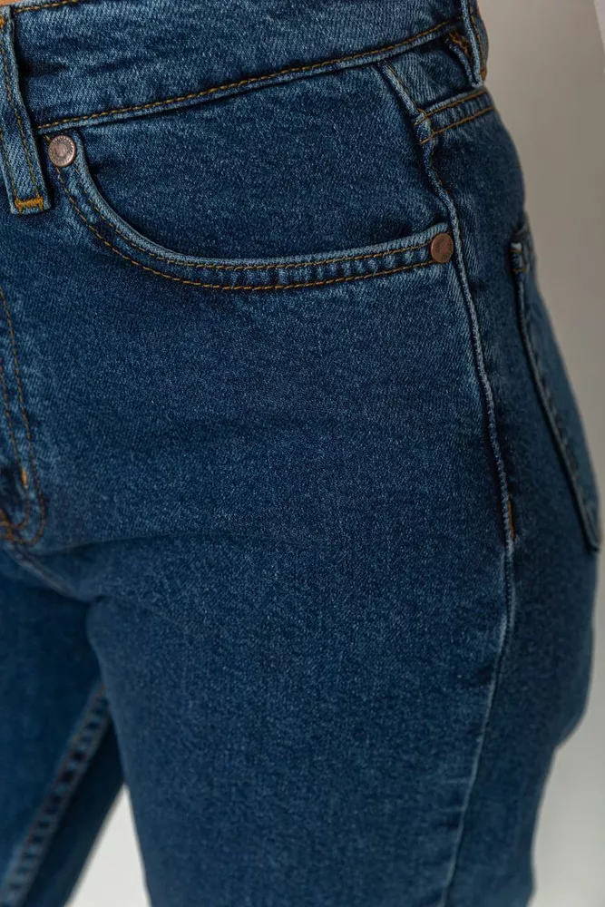 Купить Джинсы женские MOM  -уценка, цвет темно-синий, 233R1810068-U-4 - Фото №5