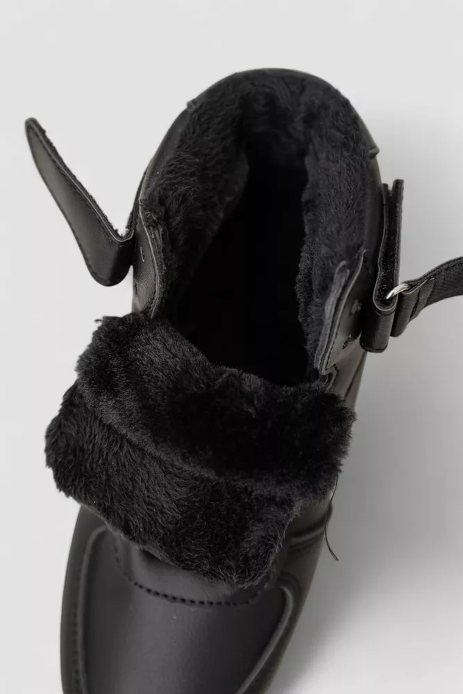 Купити Кросівки жіночі зимові на хутрі  -уцінка, колір чорно-білий, 248RMB05-U - Фото №6