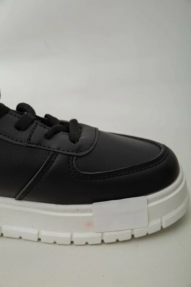 Купить Кроссовки женские зимние на меху  -уценка, цвет черно-белый, 248RMB05-U оптом - Фото №8