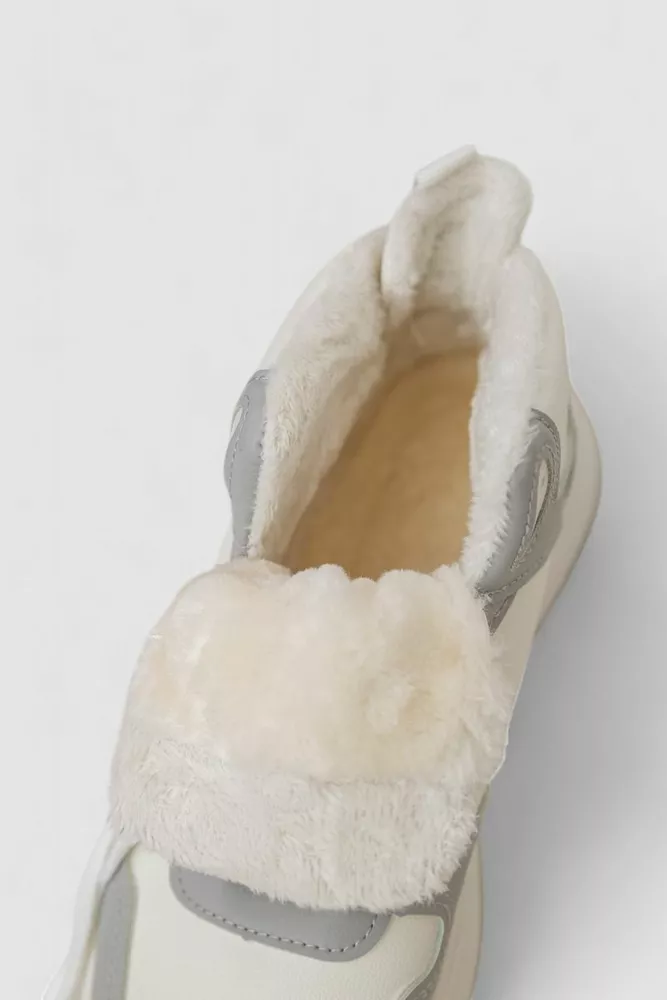 Купити Кросівки жіночі зимові на хутрі  -уцінка, колір біло-сірий, 248RAM09-U-3 - Фото №6
