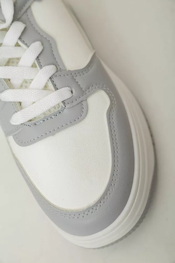 Купить Кроссовки женские зимние на меху  -уценка, цвет бело-серый, 248RAM09-U-3 - Фото №8