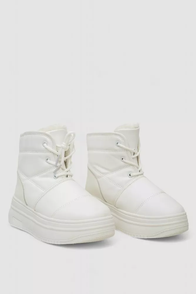 Купити Черевики зимові жіночі на хутрі  -уцінка, колір білий, 248RAM017-U-4 оптом - Фото №2