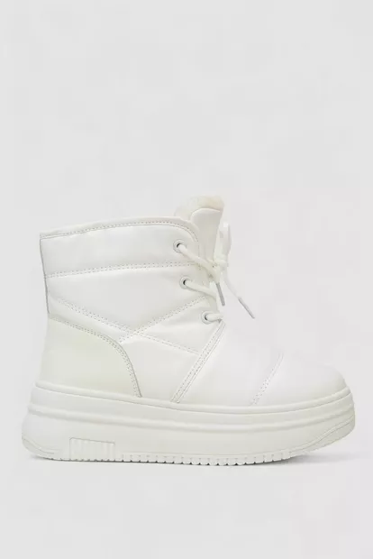 Черевики зимові жіночі на хутрі  -уцінка, колір білий, 248RAM017-U-4