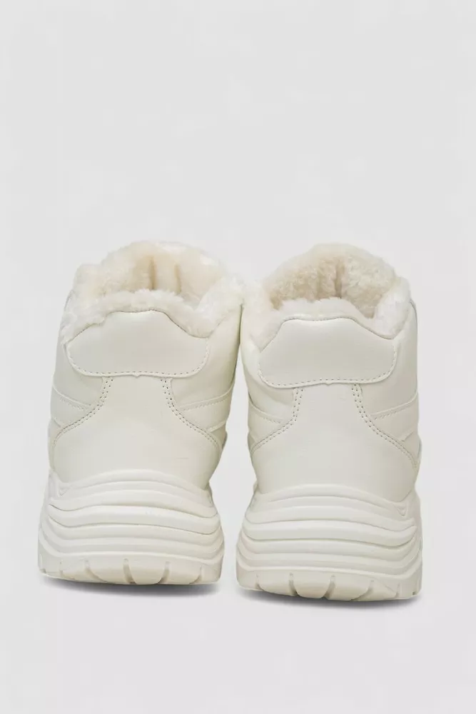 Купити Кросівки жіночі зимові на хутрі  -уцінка, колір білий, 248RDM08-U оптом - Фото №4