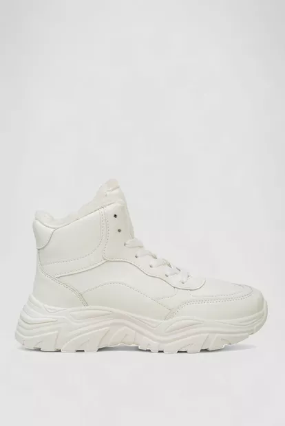 Кросівки жіночі зимові на хутрі  -уцінка, колір білий, 248RDM08-U