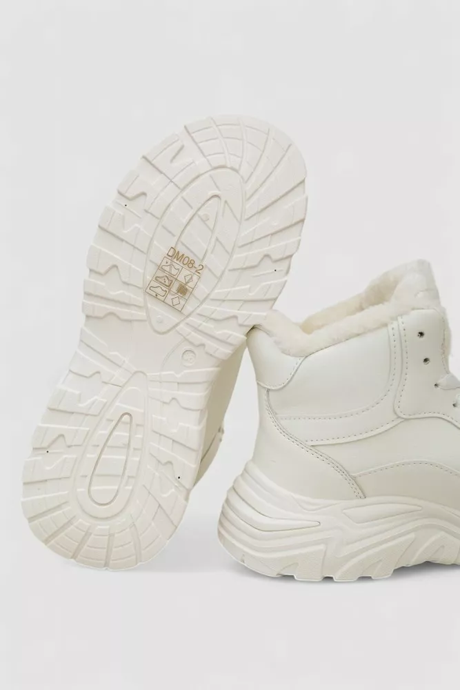 Купити Кросівки жіночі зимові на хутрі  -уцінка, колір білий, 248RDM08-U оптом - Фото №7