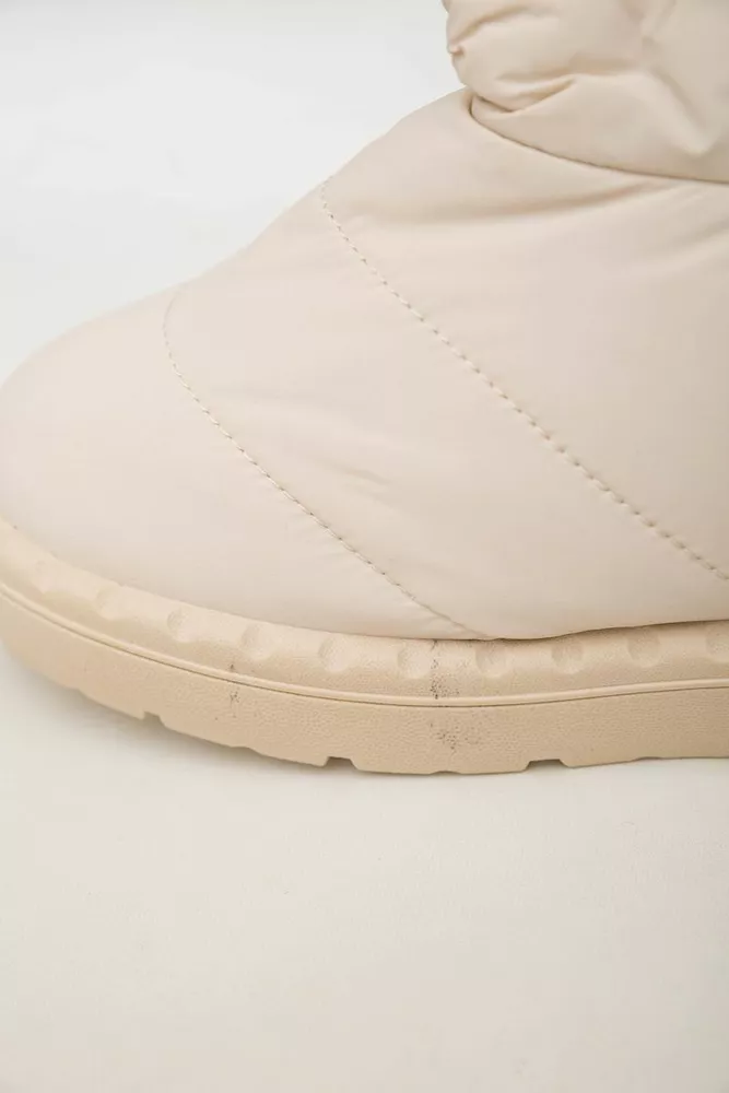 Купить Дутики женские зимние на меху  -уценка, цвет бежевый, 248RFM15-U - Фото №7