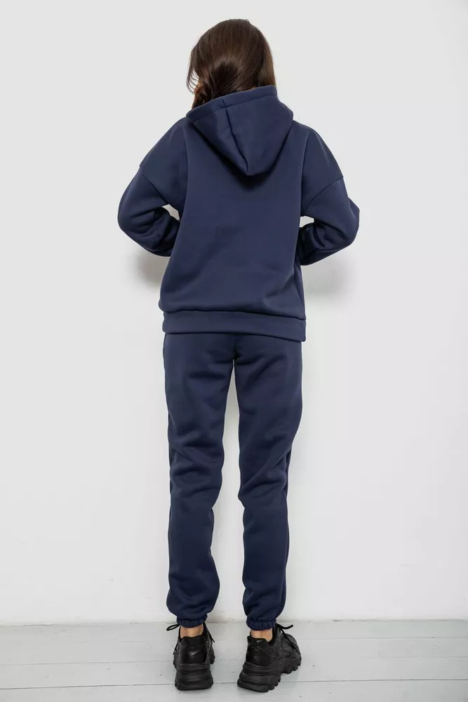 Купить Спортивный костюм женский на флисе  -уценка, цвет синий, 257R85-U-4 - Фото №4
